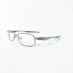 Oakley Rudder Prescription Glasses Frame in Silver and Dark Gray